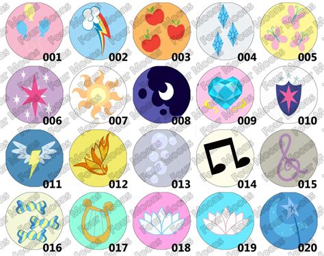 My Little Pony Cutie Marks Names