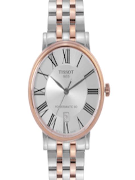 Buy Tissot Men Silver Toned Carson Premium Powermatic 80 Analogue Watch T1224072203300 Watches