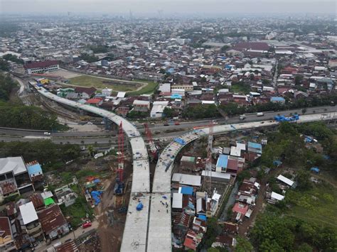 Foto Progres Proyek Strategis Nasional Jalan Akses Tol Makassar New