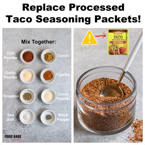 Homemade Taco Seasoning Recipe Replace Packets Full Of Processed