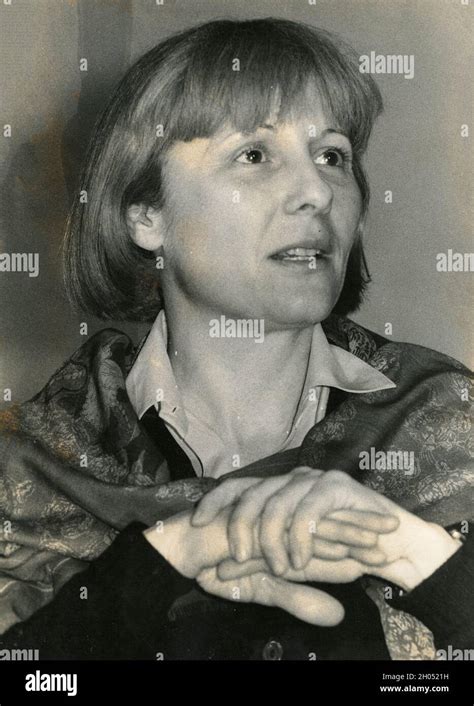 Italian Stage And Film Actress Giulia Lazzarini 1980s Stock Photo Alamy