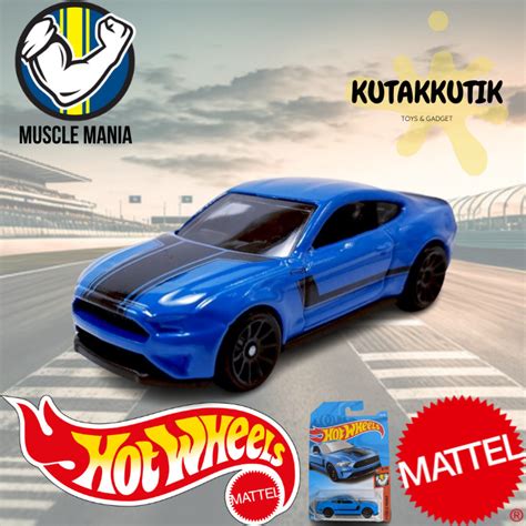 Jual Hot Wheels Mobil Muscle Car 2018 Ford Mustang GT Biru Muscle Mania Shopee Indonesia