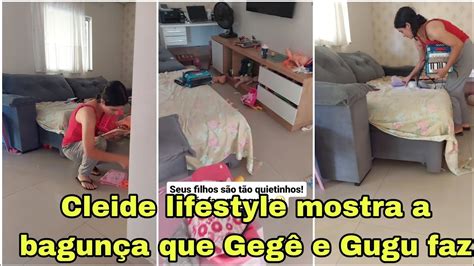 Cleide lifestyle mostra a bagunça que Gegê e Gugu faz na casa YouTube