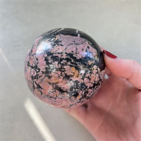 Rhodonite Sphere- RSP02-B2 - Chakra Wholesale