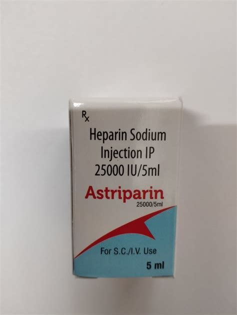 Heparin Sodium Iu Ml Astriparin At Rs Piece Heped