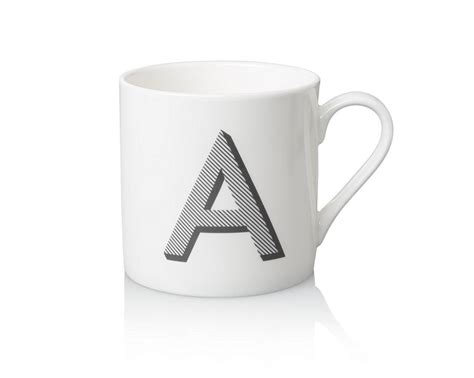 Oliver Bonas Alphabet Mug | Father's Day Gifts | Oliver Bonas