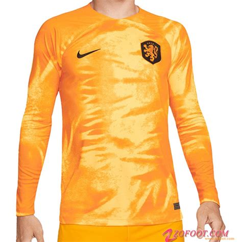 Jeu De Nouveau Maillot Equipe Foot Pays Bas Domicile Manches Longues