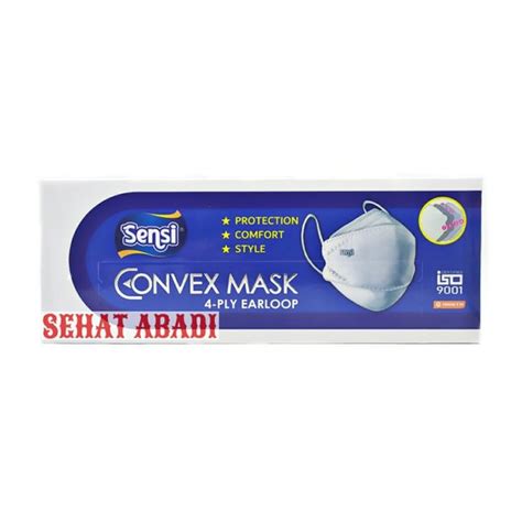 Jual Sensi Convex Mask Ply Earloop Masker Sensi Convex Ply Isi