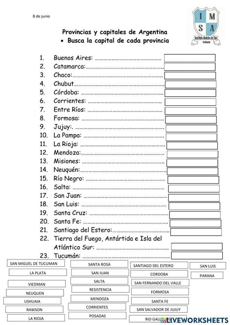 Ficha 2 Sociales Geografia El Territorio Argentino Worksheet Artofit