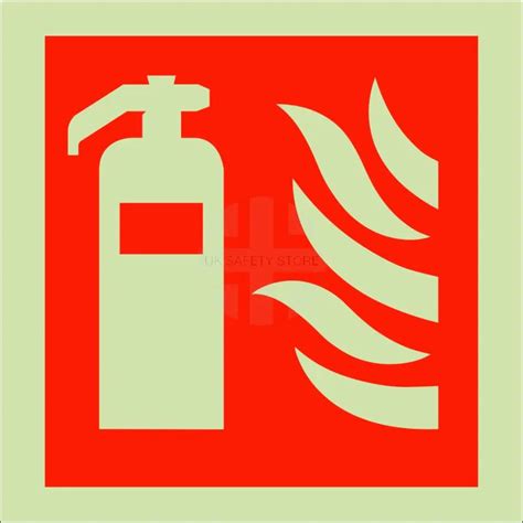 Photoluminescent Fire Extinguisher Sign Uk Safety Store