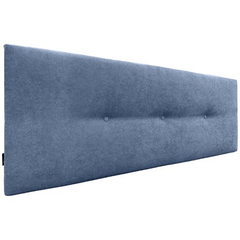 DHOME Tête de lit en tissu Aqualine lisse avec Boutons 135x50cm Lits