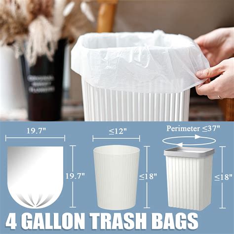 Snapklik.com : Small Trash Bags 4 Gallon - Unscented 4 Gal Bathroom Trash Bags