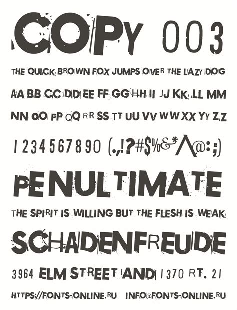 Copy 003 font