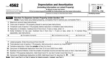 How to Complete IRS Form 4562