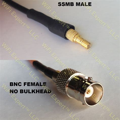 LMR100 SSMB Male To BNC FEMALE Coaxial RF Pigtail Cable RF Coaxial