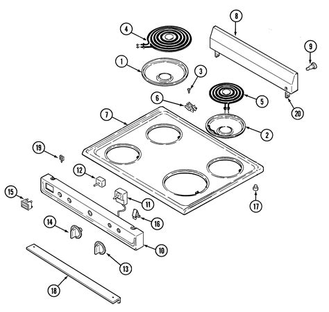 Parts Of A Stove Diagram