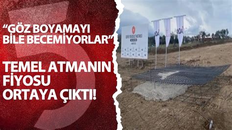 Erdoğan ın temel atma fiyaskosu ortaya çıktı tepkiler büyüyor Göz