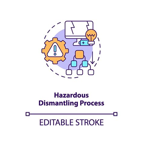 Hazardous Dismantling Process Concept Icon 2283889 Vector Art At Vecteezy