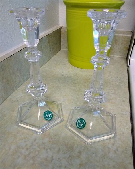 Vintage Lenox crystal candlesticks