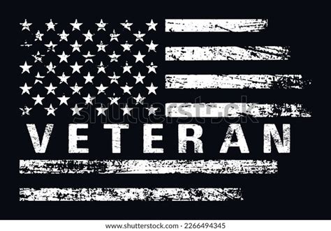 Usa Veteran American Flag Design Stock Vector (Royalty Free) 2266494345 ...