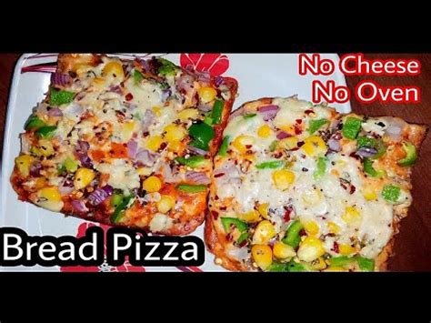 Bread Pizza Without Cheese How To Make Bread Pizza At Home Tasty