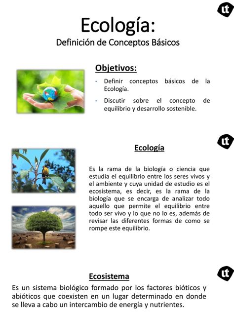 Ecologia Definición De Conceptos Básicos Pdf Ecología Habitat