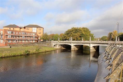 River Taff in Cardiff, Wales, UK Stock Photo - Image of landmark, wales ...