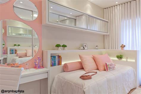 Quatro Projetos De Quartos De Meninas Atuais Decorados Em Rosa