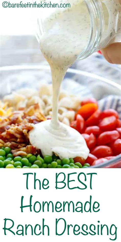 The Best Homemade Ranch Salad Dressing Barefeet In The Kitchen