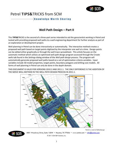 PDF Petrel TIPS TRICKS From SCM SCM E P Solutions Inc PDF