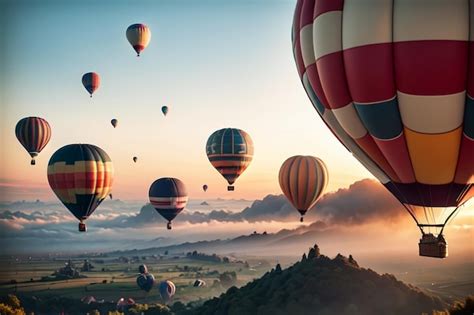 Premium Photo Hot Air Balloon Flight Extreme Sport Illustration