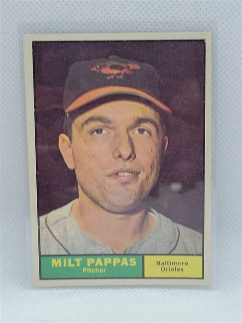 Milt Pappas 1961 Topps Baseball 295 Vg Creased EBay