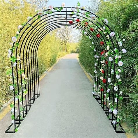 Arche Jardin Arches Rosiers Arcade All E Entr E M Tal Pergola De