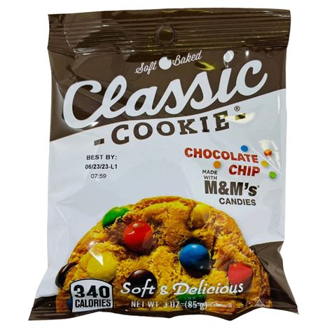 Classic Soft Baked Cookie Mandm Chocolate Chip Candy Funhouse