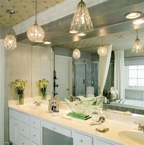 Unique Bathroom Vanity Design with Pendant Lighting Decoration Ideas for Dramatic Effects ...