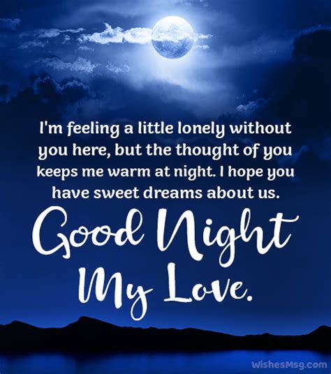 Good Night Messages For Him In Long Distance Wishesmsg Romantic