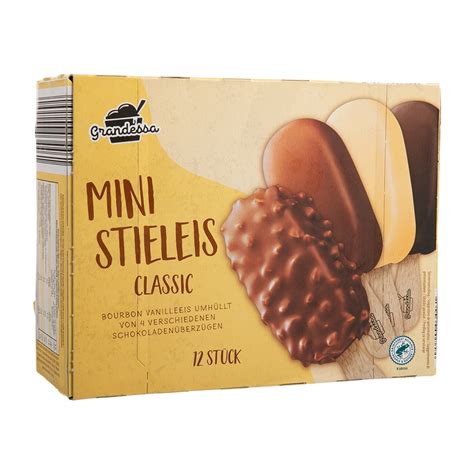 ROKSH Desserts Backwaren Eis GRANDESSA Mini Stieleis Classic 12