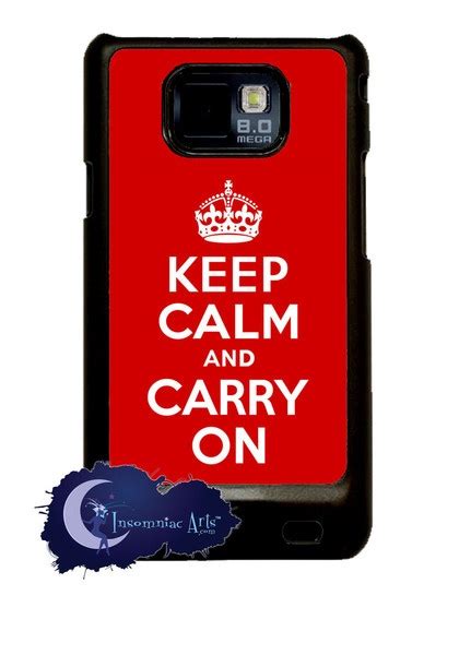 Keep Calm Carry On Samsung Phone Covers By InsomniacArts Samsung