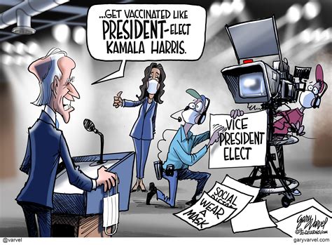 Political Cartoon U.S. Biden Harris presidency COVID vaccine | The Week