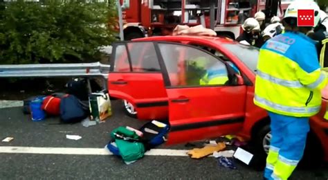 Dos heridos uno de ellos grave en un accidente de tráfico en la A 3