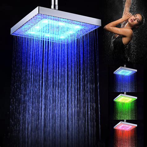 Pomme de douche LED Atopskins Pomme de douche pluie avec éclairage