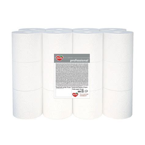 Туалетная бумага Ruta Silver Line Professional 2-слойная, белая, 24 ...