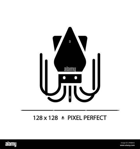 Seafood Pixel Perfect Black Glyph Icon Stock Vector Image Art Alamy