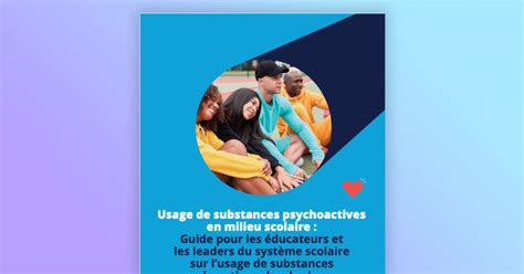 Ressources Portant Sur Lusage De Substances Psychoactives Chez Les