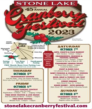 Arts, Crafts & Flea Market, Stone Lake Cranberry Festival 2023, Stone Lake, WI