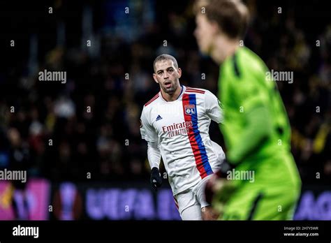 Broendby Denmark Th Nov Islam Slimani Of Lyon Seen