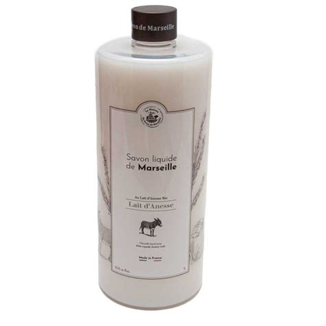 French Liquid Soap Pair Donkey Milk Fragrance Litre Refill And