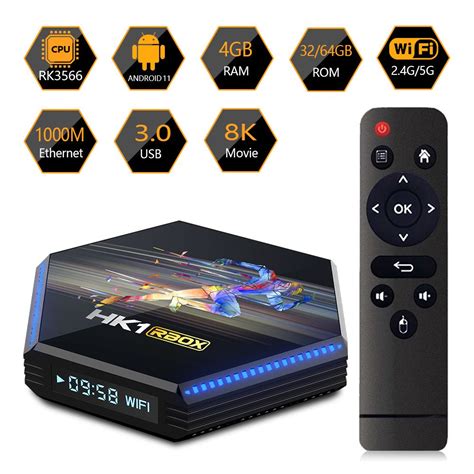 HK1 RBOX R2 Android 11.0 Smart TV Box RK3566 DDR4 4GB 64GB 4G32G 8K ...