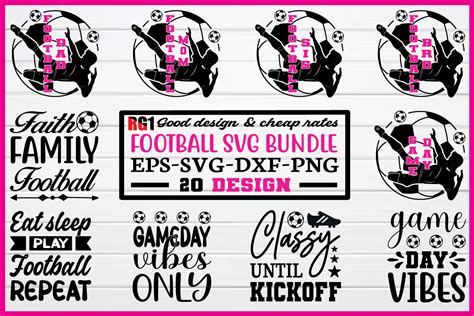 Football Svg Bundle Bundle · Creative Fabrica