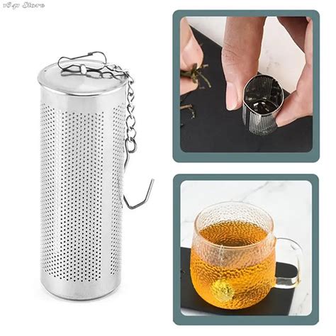 Ситечко из нержавеющей стали для заварки чая с крючком | AliExpress